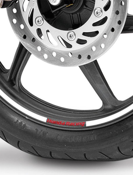 Original Honda CB 650 F/ CBR 650 F/ CBR125R Felgendekor Aufklebersatz silber