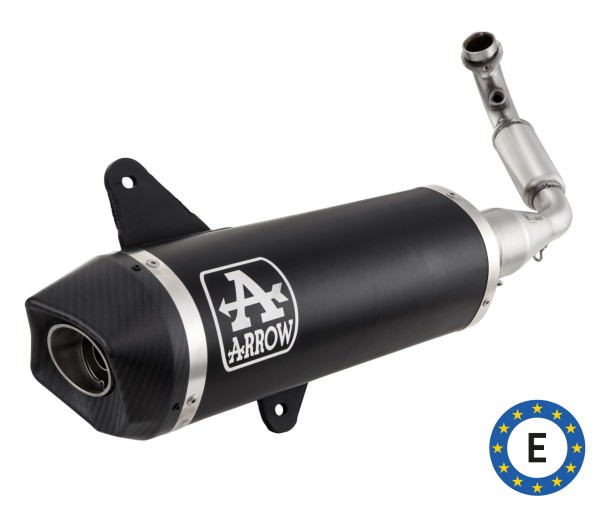 Sportauspuff Arrow Urban mit Kat / Carbon für Vespa GTS/​GTS Super/​GTV 300ccm HPE (`20-) Euro 5
