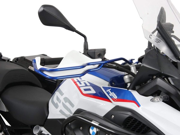 Griffschutz Set metallic blau für BMW R 1250 GS Adventure (19-24) Hepco & Becker
