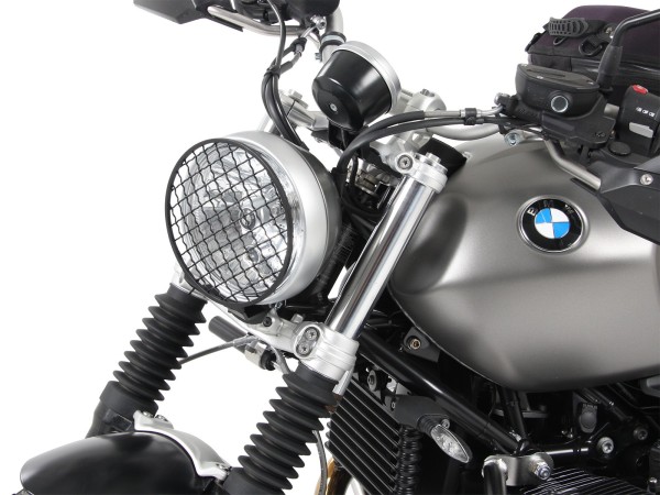 Lampenschutzgitter schwarz für BMW R nineT Scrambler (16-23) Hepco & Becker