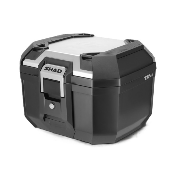 Shad Top Case TR41, schwarz mit Alu Abdeckung, 41l