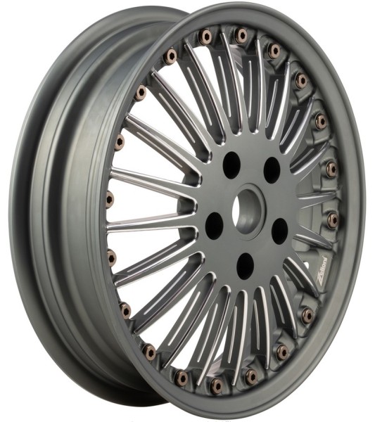 Felge Sport Classic vorne/hinten für Vespa GTS/​GTS Super/​GTV/​GT/​946 125-300ccm, grau matt