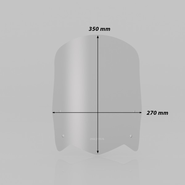 Rally Windschild schwarz matt für Yamaha Ténéré 700 (19-24)