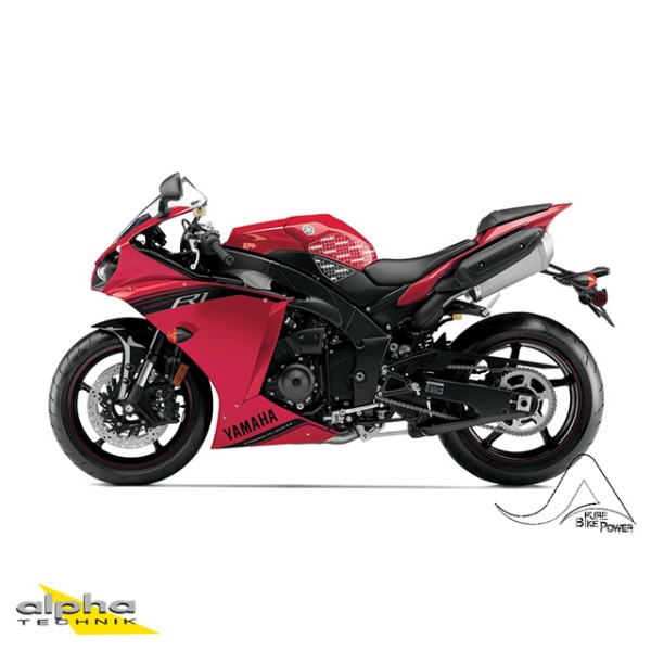 Stompgrip schwarz, Volcano, für Yamaha YZF-R1, 2009-2014