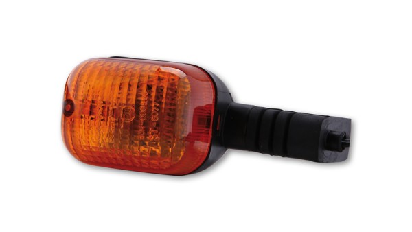 HIGHSIDER Smart Duc-Style Glühlampen Blinker Gehäuse Schwarz / Linse Orange (Stück), Vorn Rechts & H