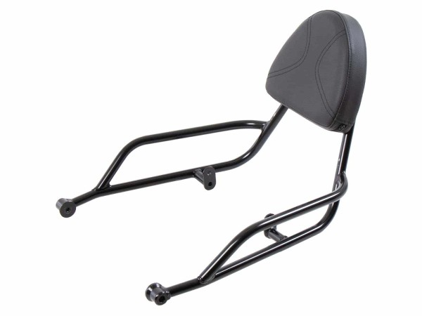 Sissybar ohne Gepäckträger schwarz für Moto Guzzi V7 850 Special/Stone/Centenario (21-24)