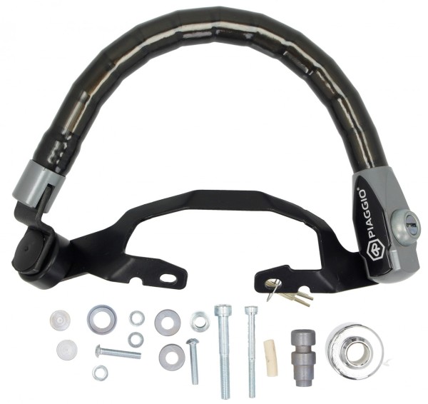 Diebstahlsicherung (Sitzbank - Lenker) standard für Piaggio Beverly HPE 300 / 310 / 400
