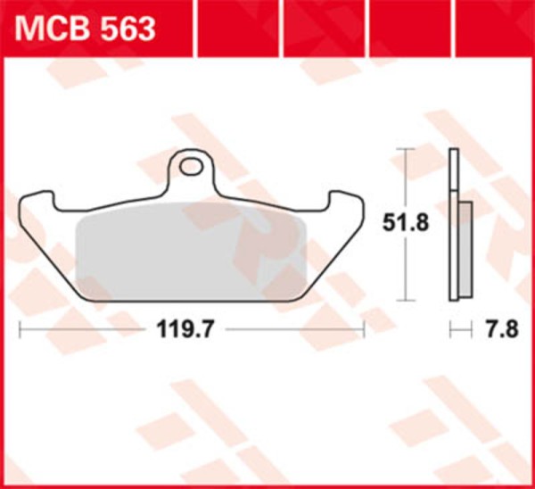 TRW Lucas Bremsbelag MCB733