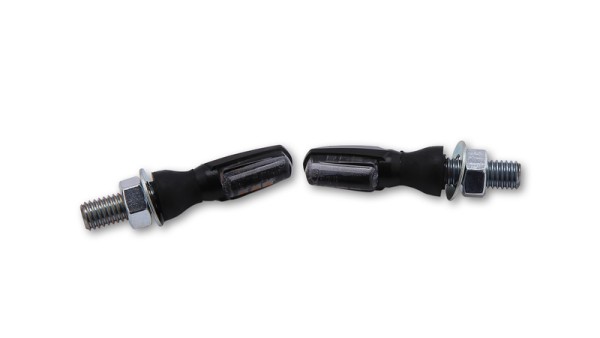 HIGHSIDER Smart Spark LED Blinker Gehäuse Schwarz / Linse Rauchgrau (Paar), Vorn & Hinten
