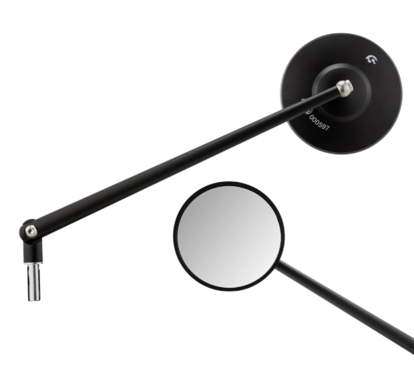 Standard Spiegel links oder rechts für Vespa ​PX 125-200ccm, schwarz matt