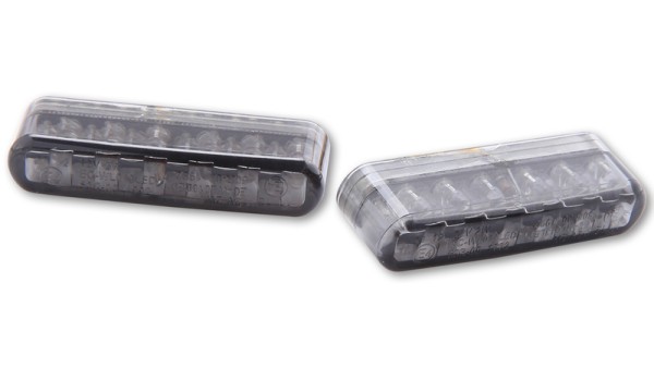 HIGHSIDER Smart Shorty LED Blinker-Modul Linse Rauchgrau (Paar), Vorn & Hinten