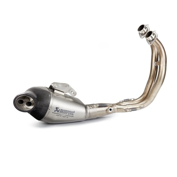 Komplettauspuffanlage mit Titan-Schalldämpfer für MT-07 Akrapovic