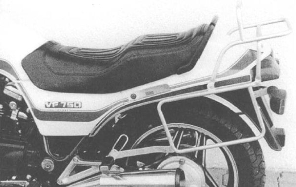 Rohrgepäckbrücke Topcase-Träger und Seitenkofferträger schwarz für Honda VF 750 S (82-84)