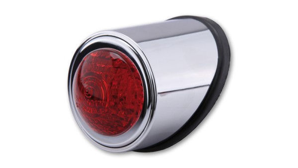 HIGHSIDER smart Old School Typ 1 LED Rücklicht Chrom E-Geprüft (1Stck)