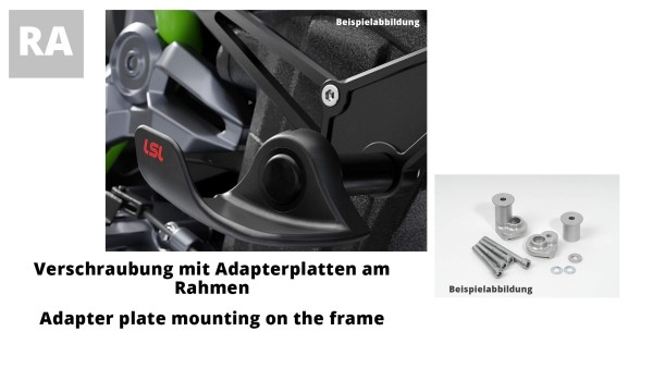 LSL SlideWing Anbaukit für Suzuki GSX-8S / V-Strom 800 DE, 2023-, silber (RA)