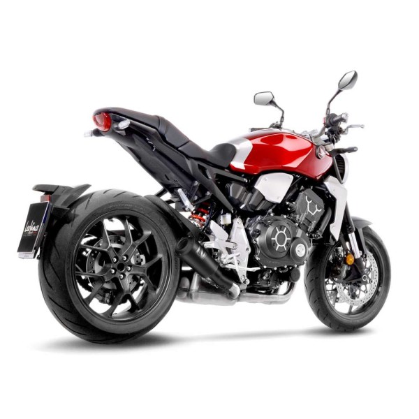 LeoVince Auspuffanlage LV 10 Full Black für Honda CB 1000 R, Edelstahl schwarz, slip on, Euro4+5
