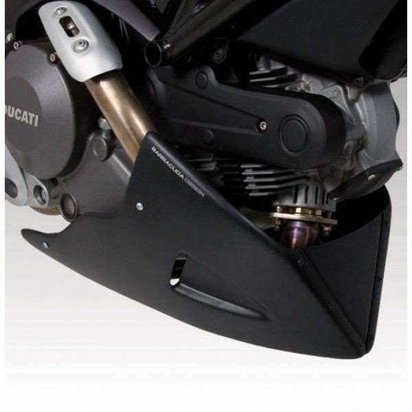 Barracuda Bugspoiler AEROSPORT für Ducati Monster 696 2009 - 2014 Monster 796 2011 - 2015 schwarz un